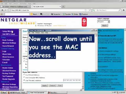 Netgear manual mac address 2017
